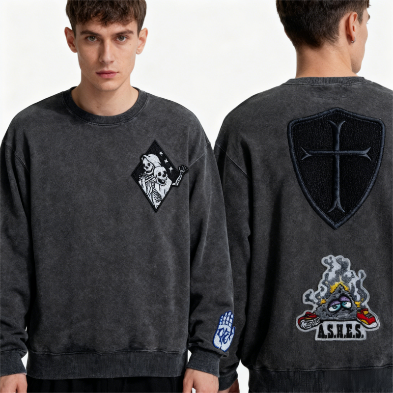 AWELLS kunstneriske broderede badges – subkulturbaserede patches til trendy tøj og rygsække til personliggørelse