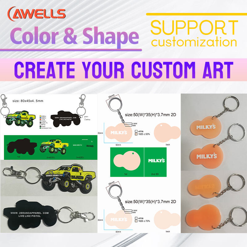 AWELLS brandsäkerhets-PVC-nyckelring i form av en brandkran för brandkårer och lokala evenemang