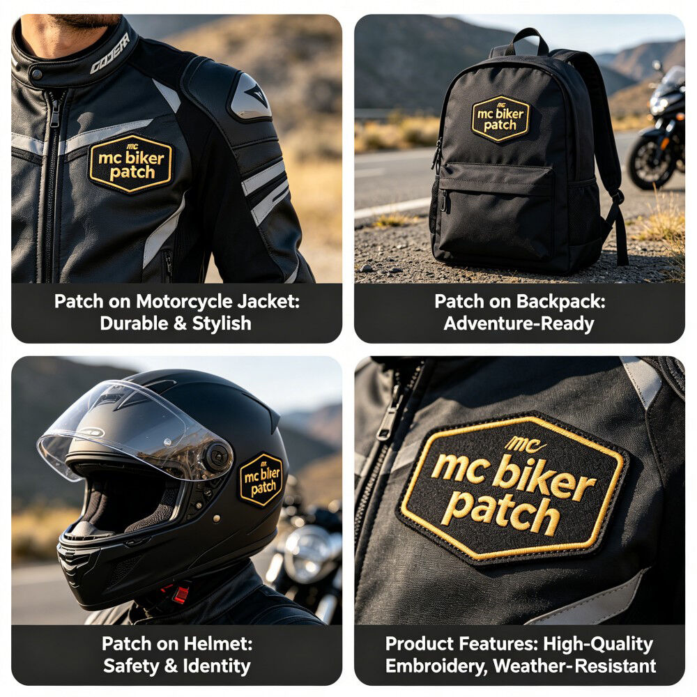 MC-Biker-Patch – individuell bestickt/chennille für Biker-Ausrüstung und -Bekleidung