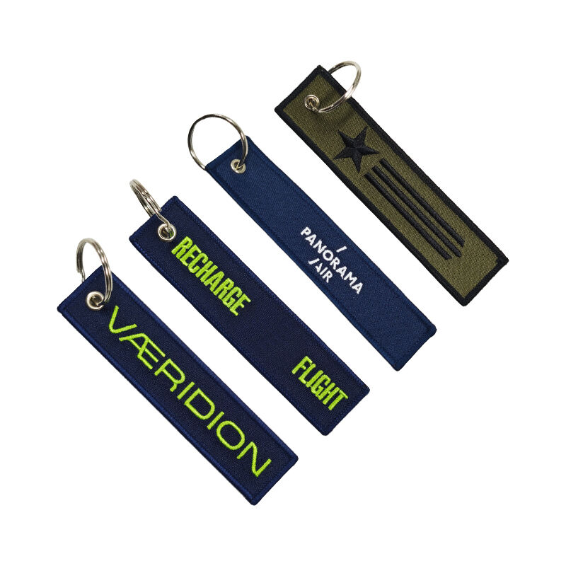 AWELLS Aviation Inspired Embroidered Key Tag for Pilots and Flight Crew Accessories