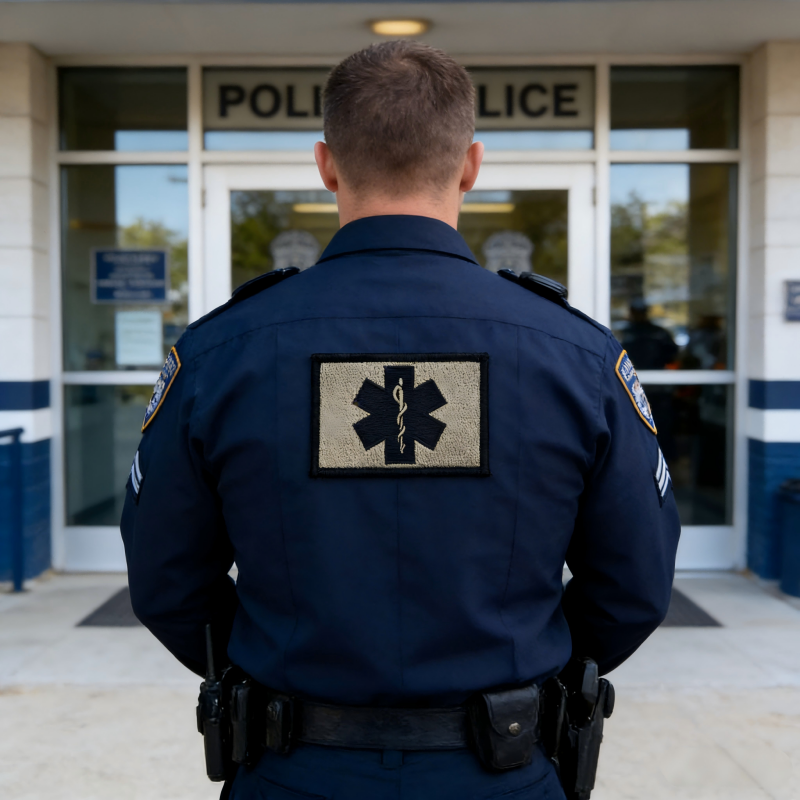 AWELLS EMS Star of Life Embroidered Patch for Police and Emergency Medical Uniforms