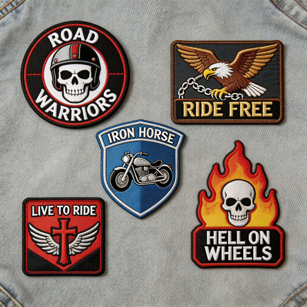 Individuelle Biker-Patches – Gestickte und Chenille-3D-Designs für die Biker-Community