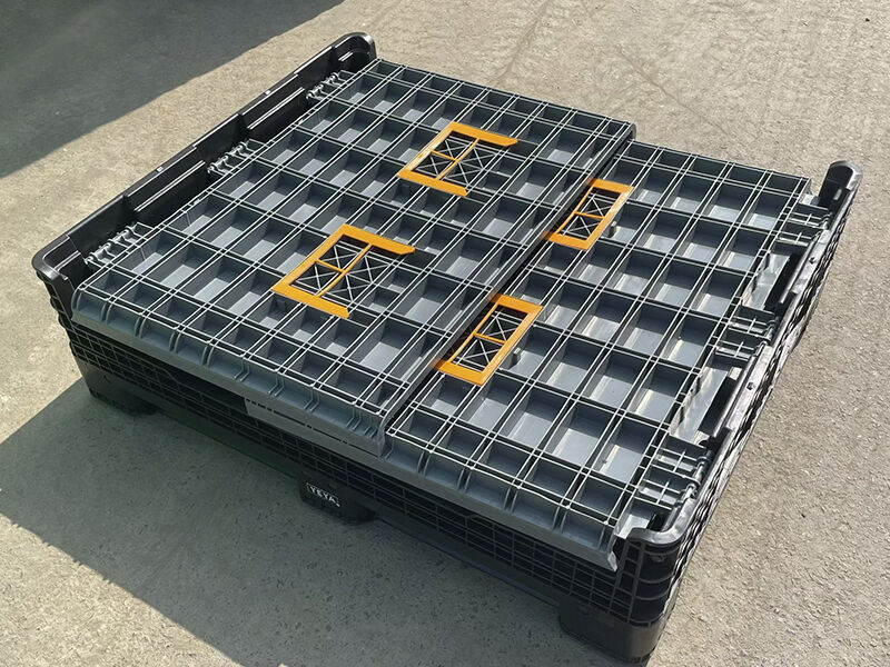 Foldable Plastic Pallet Boxes Shipped to Florida USA for Food Industry Use