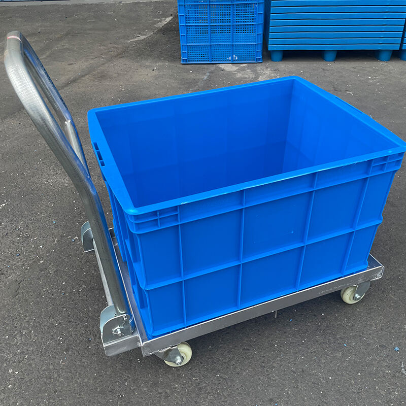 Durable Plastic Container on Wheels with Metal Frame for Easy Transport