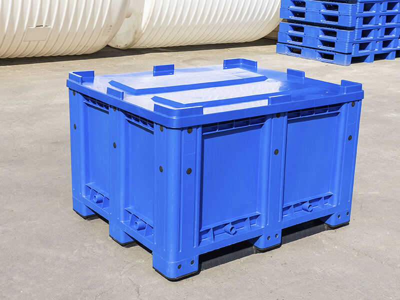 Plastic Pallet Bin with Lid: Hygienic and Stackable Storage