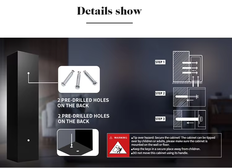  Steel Fireproof Digital Code Lock Security Safe Locker details