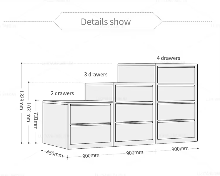 4 Layer Drawer Cabinet details