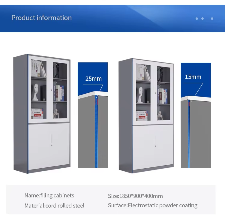 2 door steel filing cabinet details