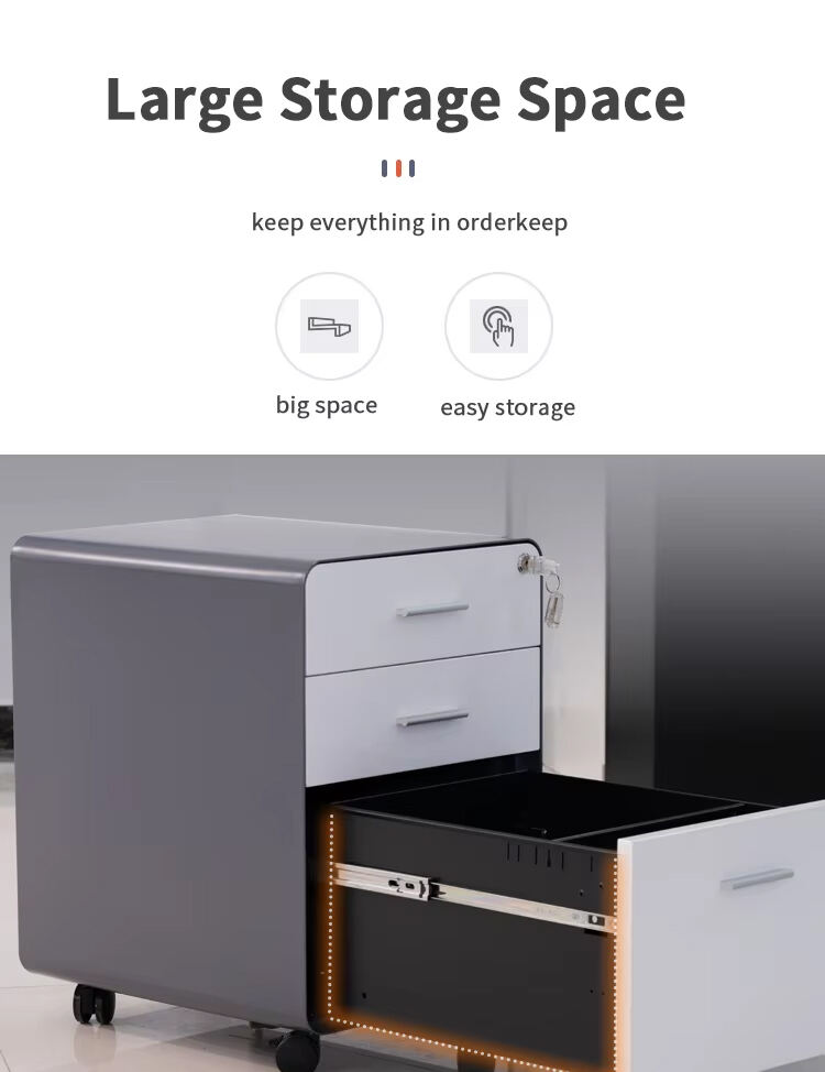  3-Drawer Mobile Pedestal details