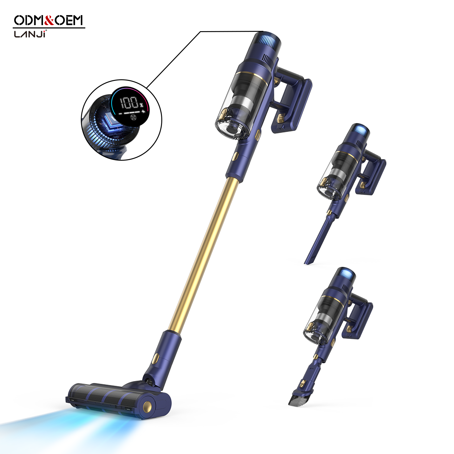 LANJI-S7 500W スマート無線真空器 | 効率的な清掃