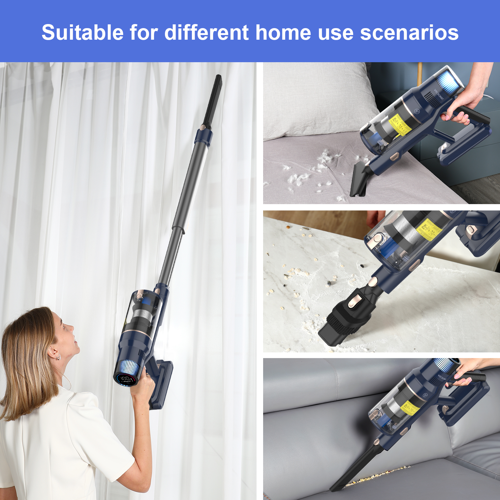 LANJI-S7 OEM Smart Cordless Vacuum Cleaner supplier