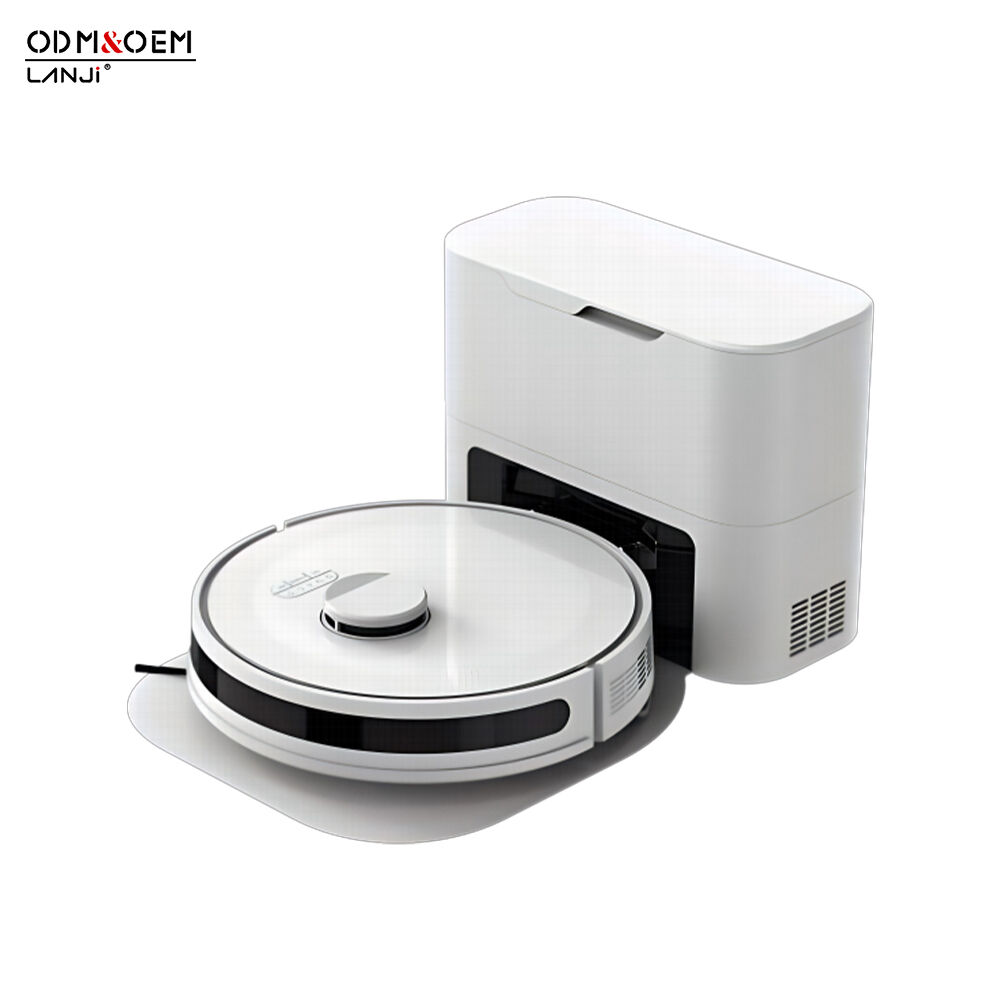 RC400 스마트 로봇 청소기(자동 비움 스테이션 포함), 5000Pa 강력 흡입력, 카펫 모드 강화, 물걸레 리프트 기능, LDS 네비게이션, Tuya 앱 제어