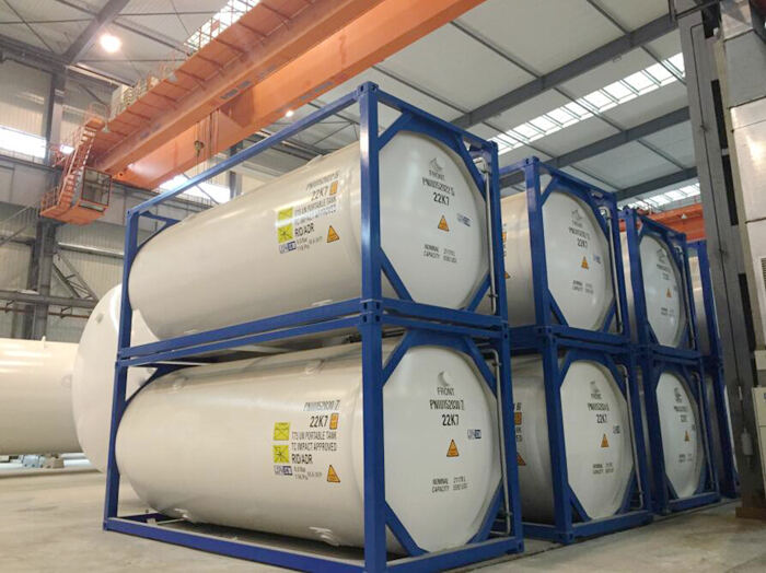 T75/ T50 20FT/ 40FT LNG ISO Tank Kontainer Tangki Oksigen Cair Nitrogen Argon CO2 ISO