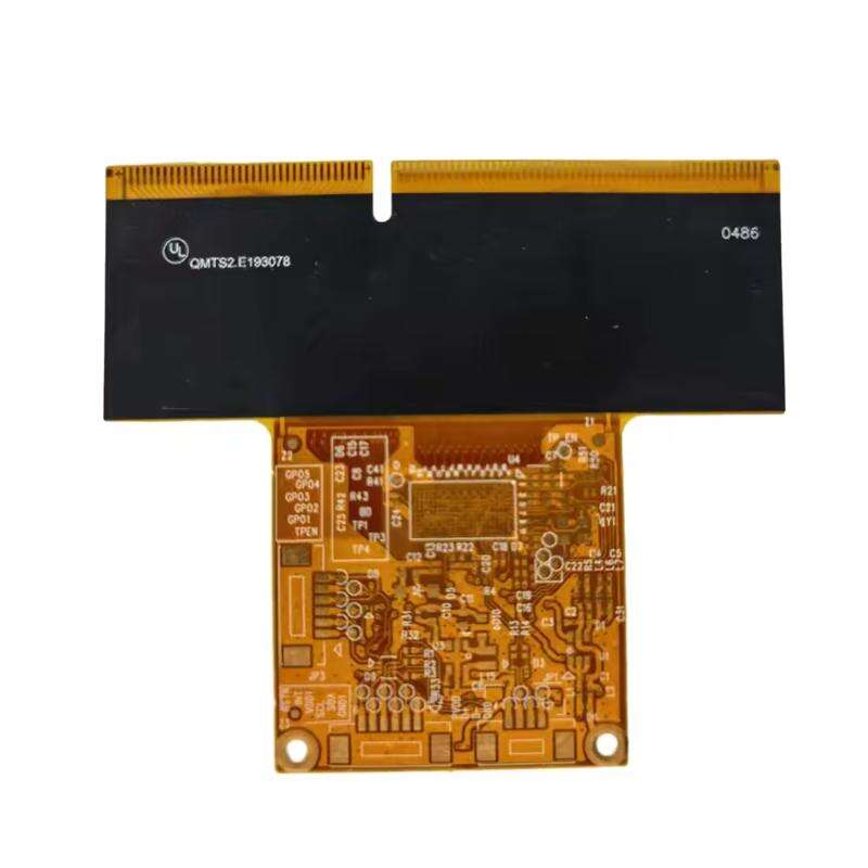 Advanced Technology Customized Yellow Circuit Board LCD Display Single Side FPC Board Flexible PCB