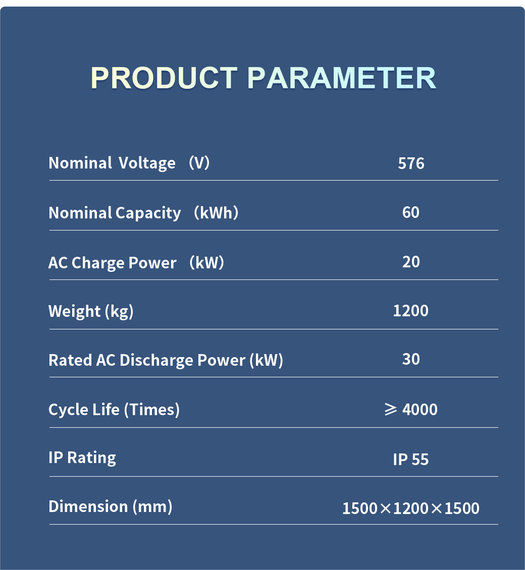 Combine 60kWh AC Energy Storage System manufacture