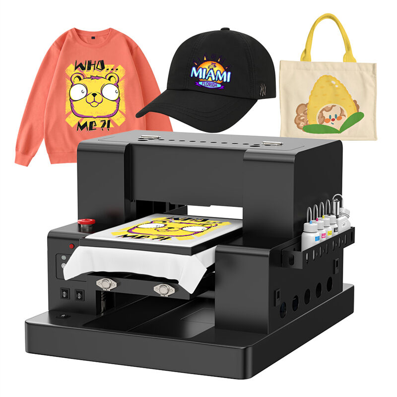 Automatic Digital A4 Size DTG Printer Direct to Garment Printer T-shirt Printing Machine for Any Color Fabric T-shirt