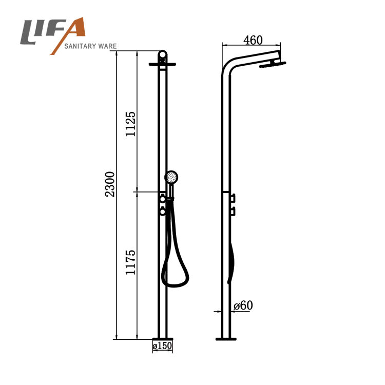 Outdoor Shower Column CF5310 | Outdoor Shower Column