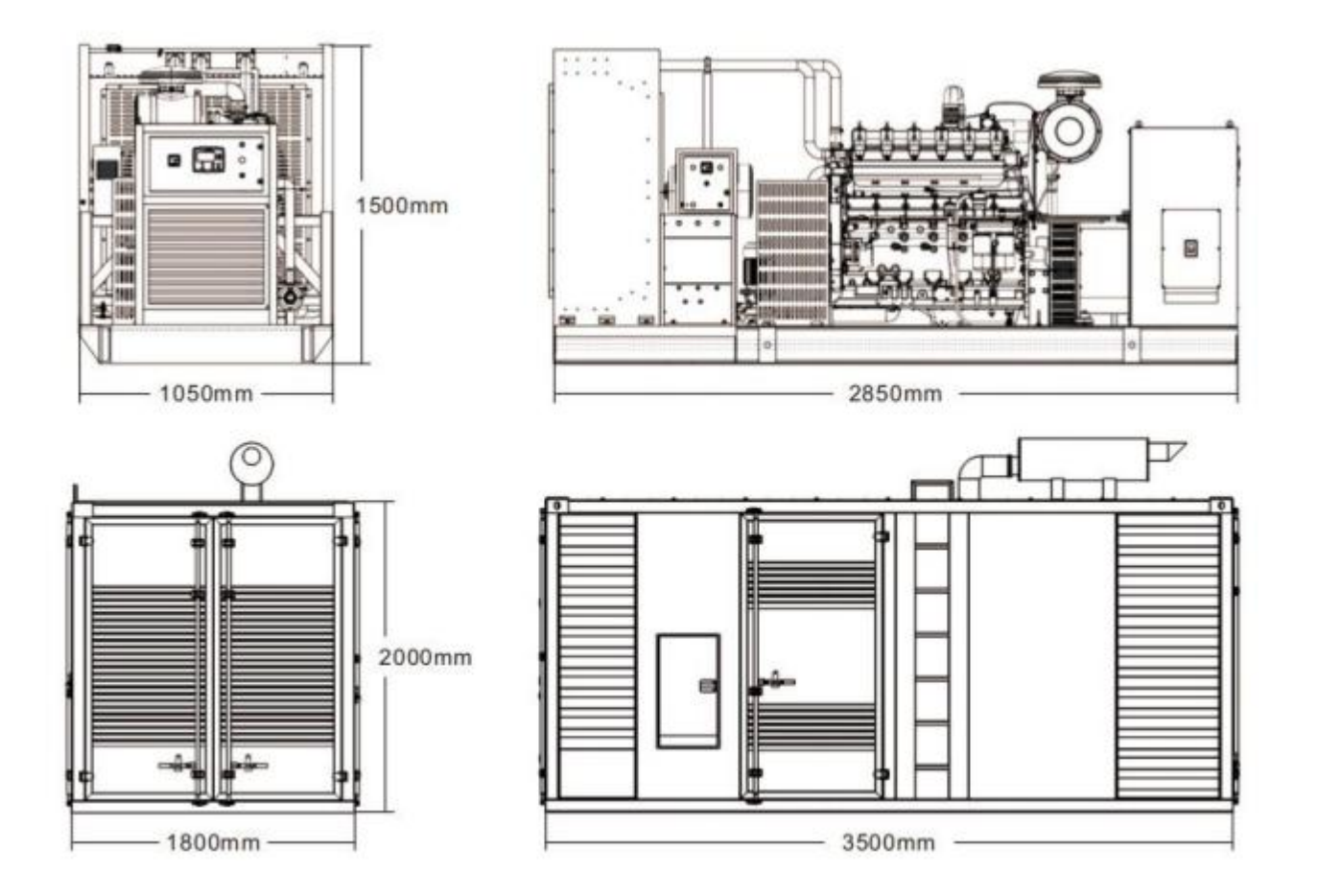 china fuel saving convenient silent industrial wl130 cng series gas generator set-2