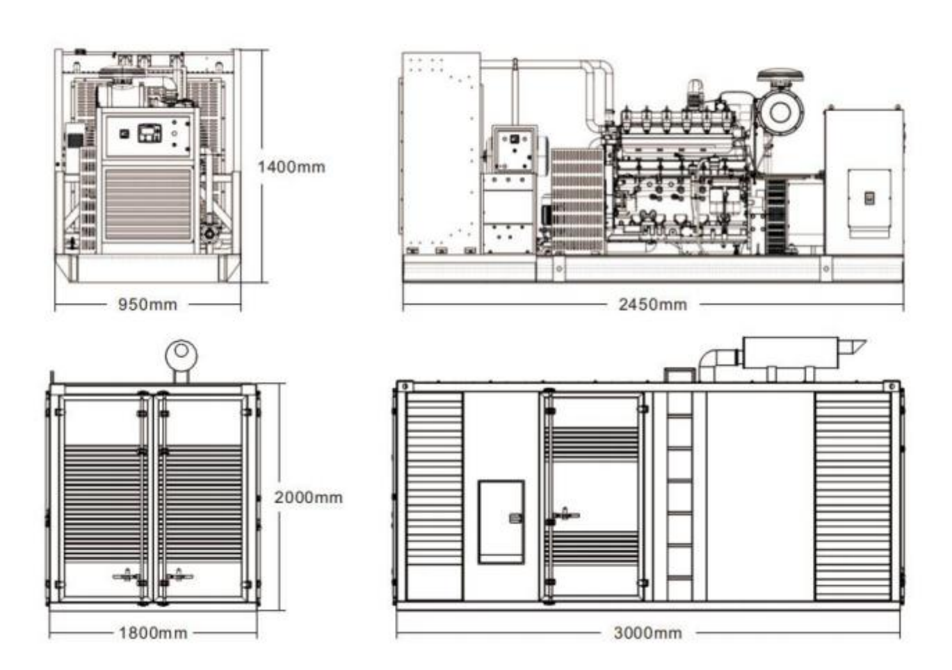 factory direct sales of high quality easy to operate and cost effective wl180 cng series gas generator set-2