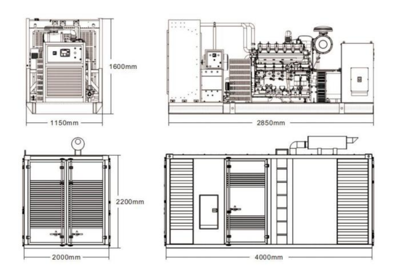 factory direct sales of high quality easy to operate and cost effective wl180 cng series gas generator set711-2