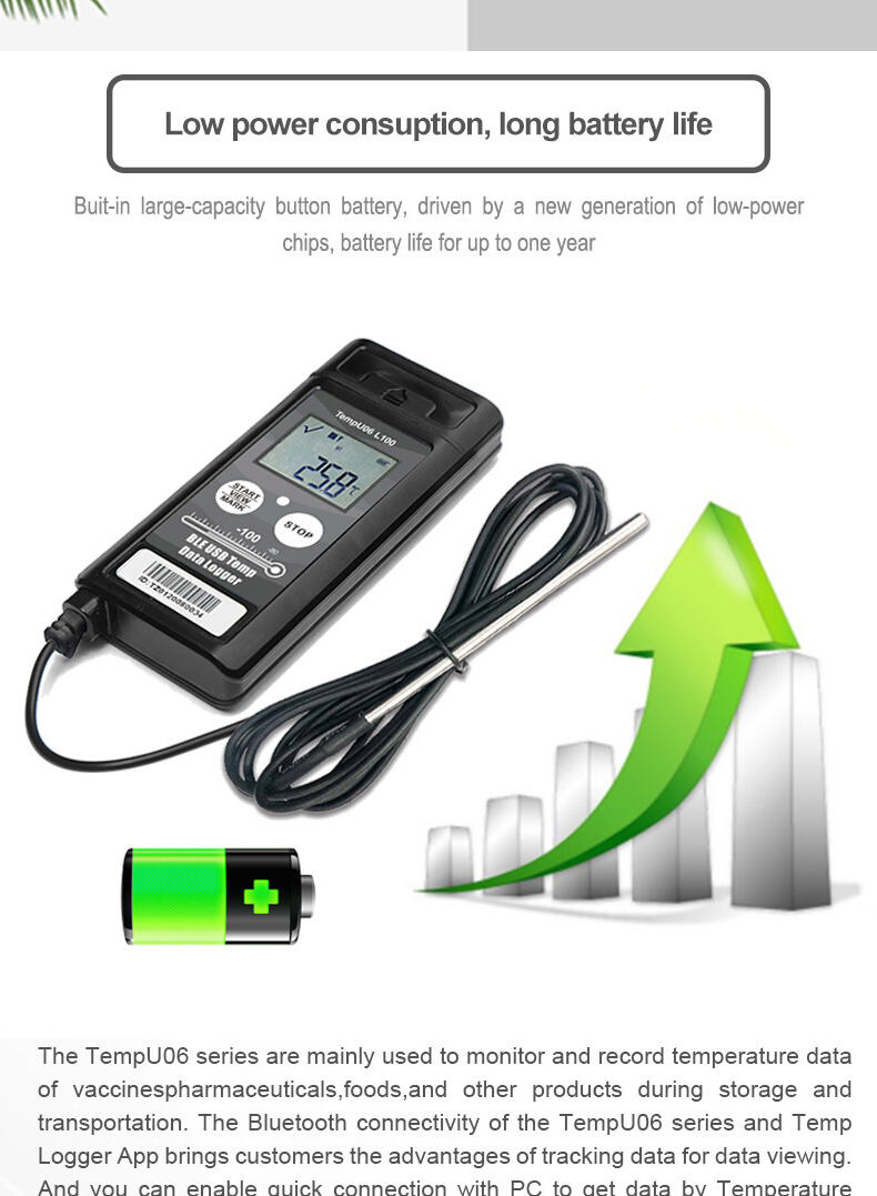 Tzone - TEMPU06-L60 | Bluetooth USB Temperature Data Logger