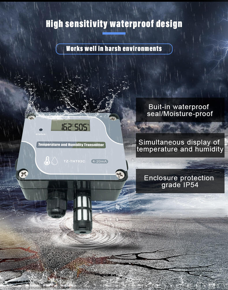 Warehouse Monitor Temperature And Humidity Transmitter RS485 Greenhouse Temperature And Humidity Sensor manufacture