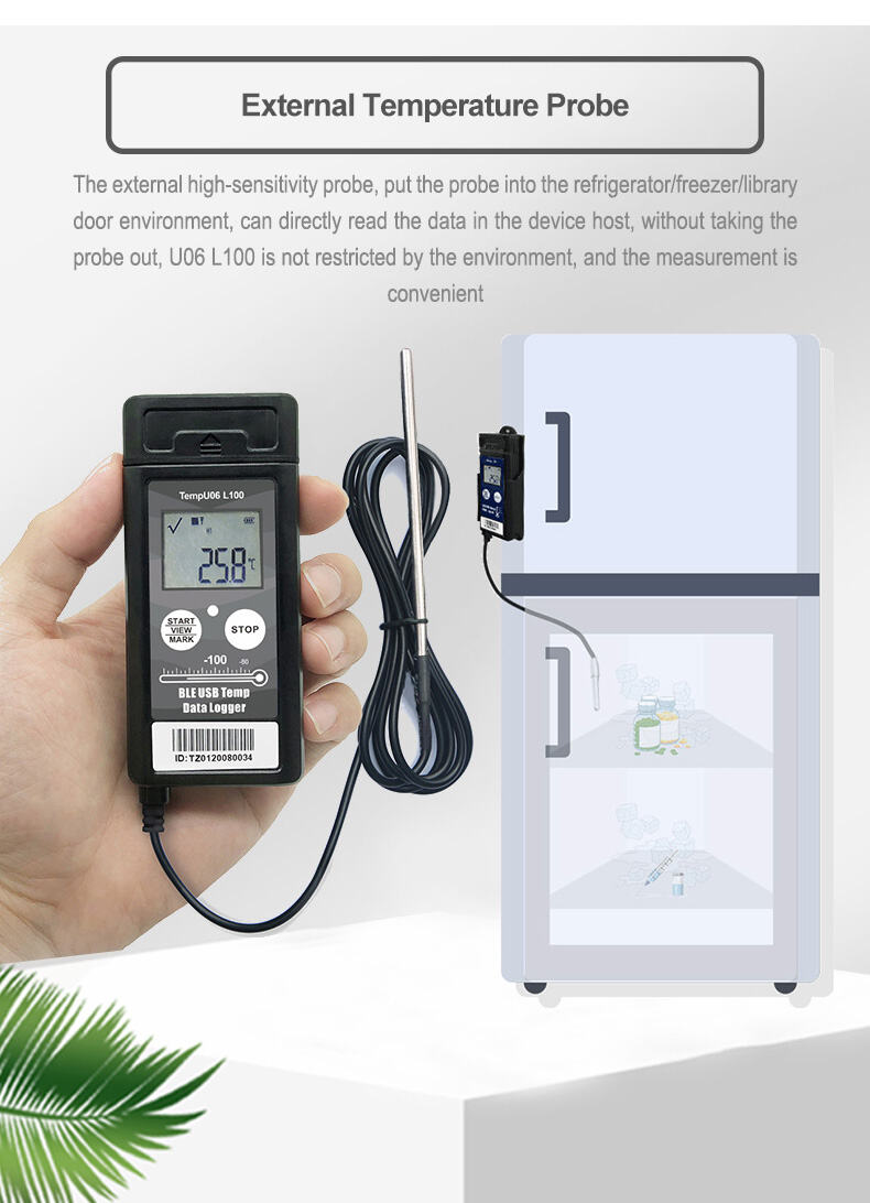 tempU06 L100 Bluetooth USB Temperature Data Logger | USB Temperature ...