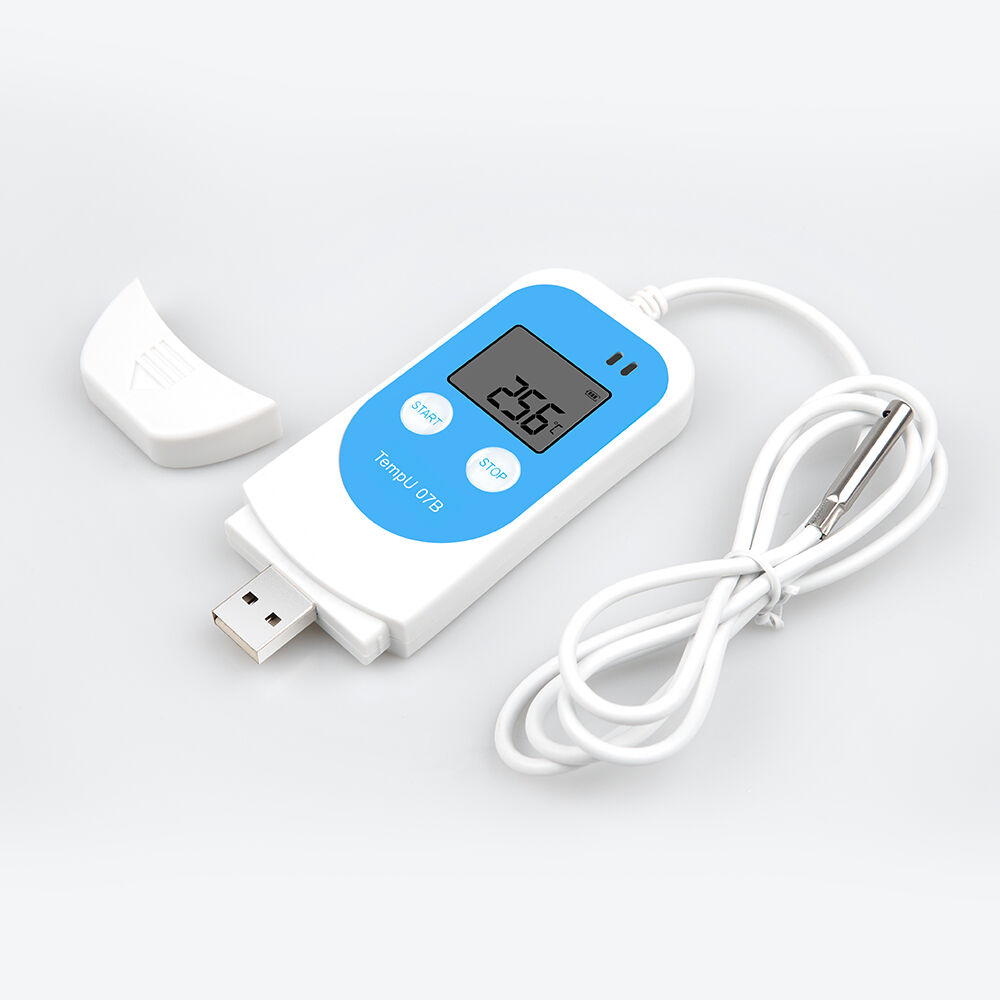 Tzone TempU07B PDF&CSV USB Temperature and Humidity Data Logger With External Probe