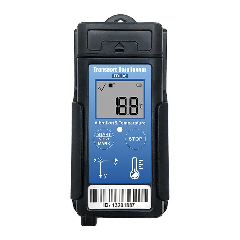 Vibration Recorder With Temperature Display Portable Shock Data Logger Vibration Monitor