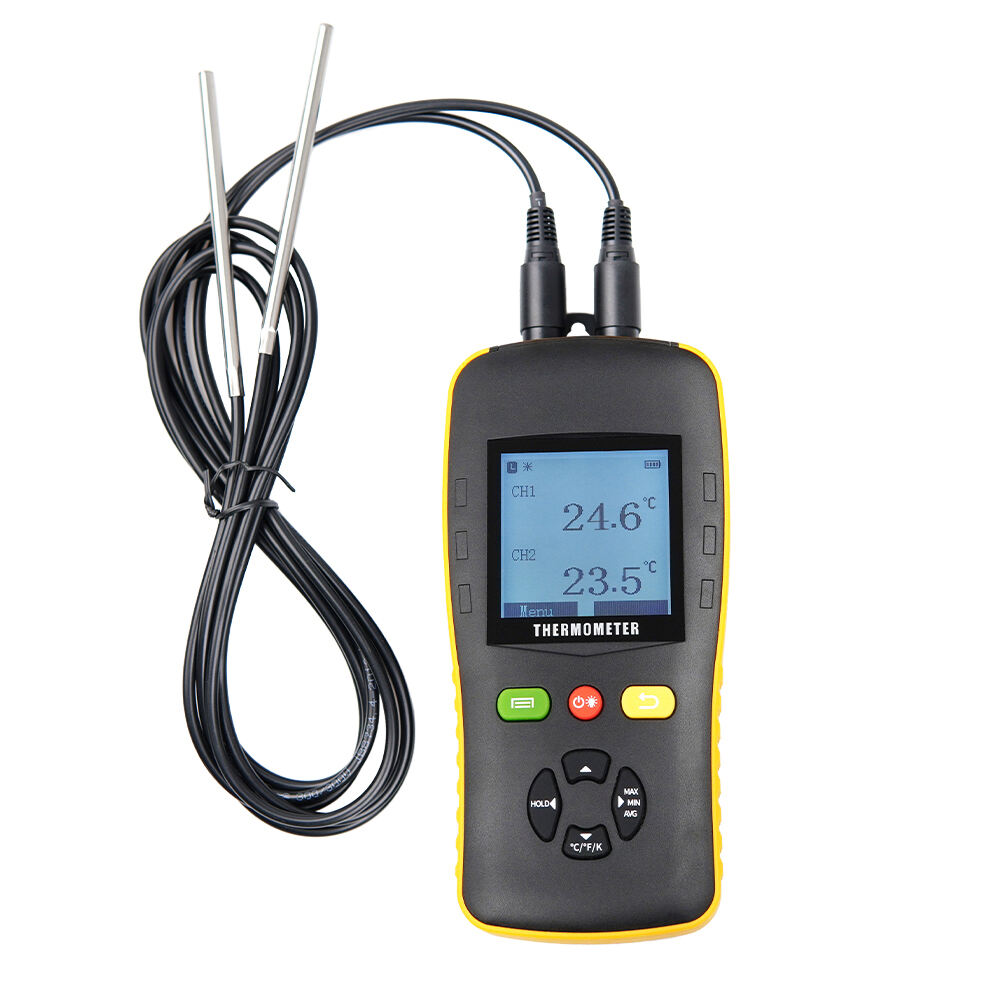 Wide Measuring Range Thermocouple Type K Probe PT100 And PT1000 Thermometer Data Logger Humidity manufacture