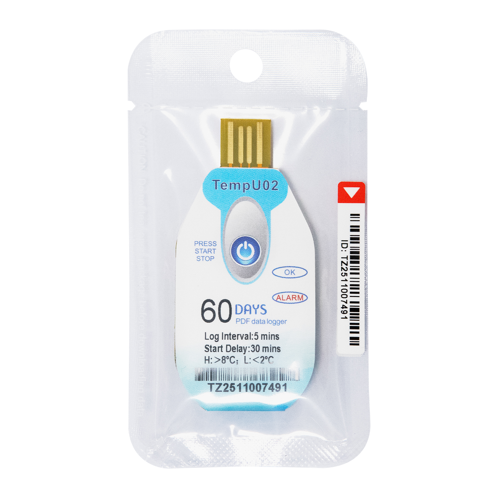 Tzone USB Single Used for Temperature Recorder USB Data Logger Greenhouse Transportation