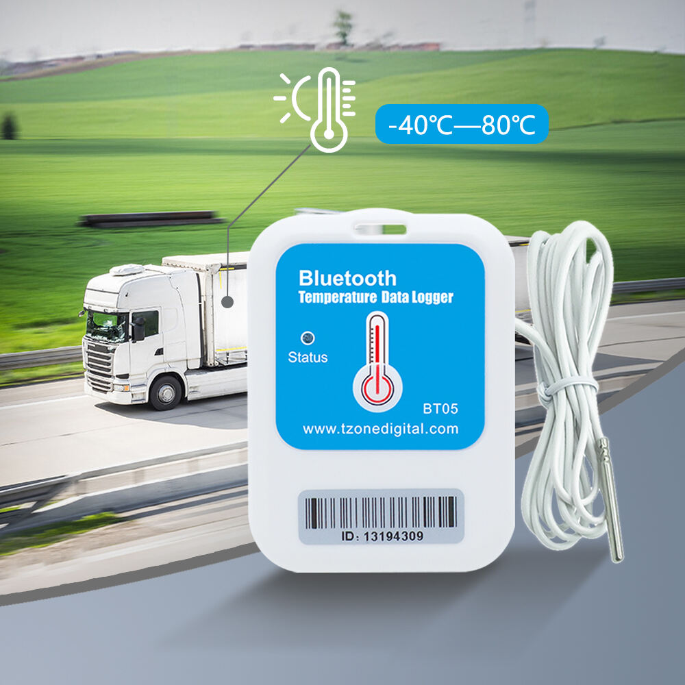 Bluetooth Wireless Temperature Monitor For Cold Chain Transport Sensor Temperature Data Logger manufacture