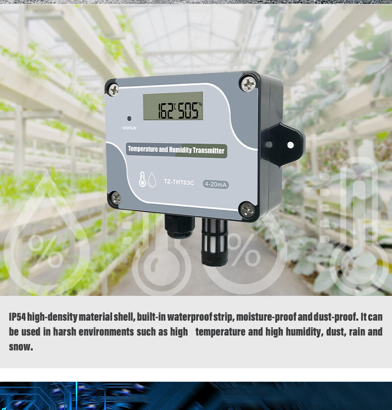 Warehouse Monitor Temperature And Humidity Transmitter RS485 Greenhouse Temperature And Humidity Sensor supplier