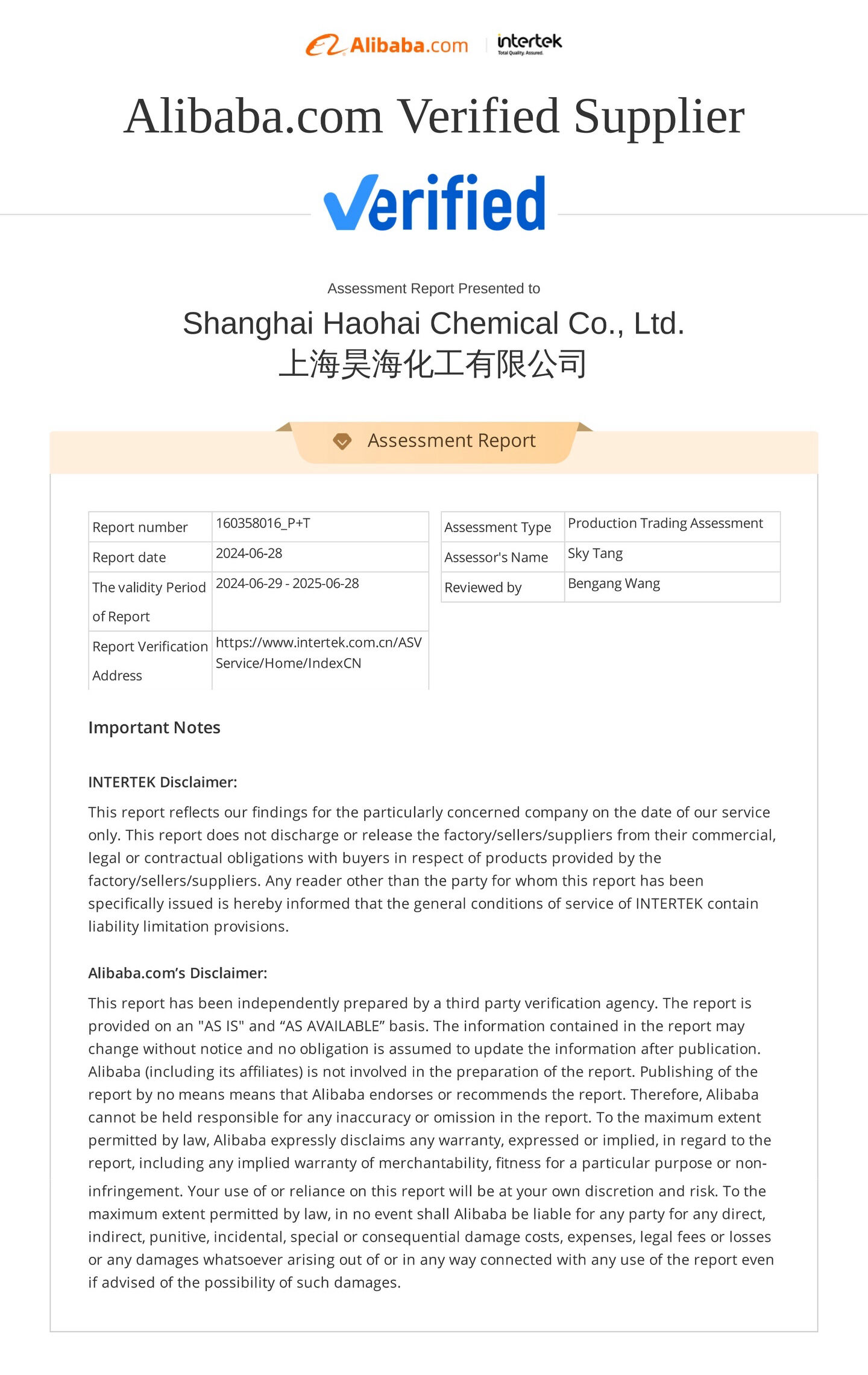 OUR HONORARY CERTIFICATE