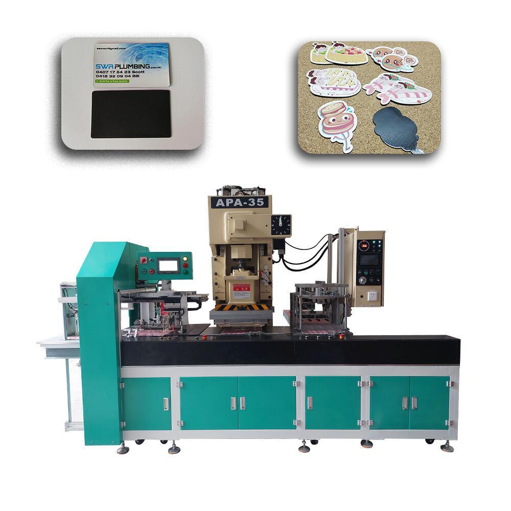 Fully automatic magnetic card punching machine