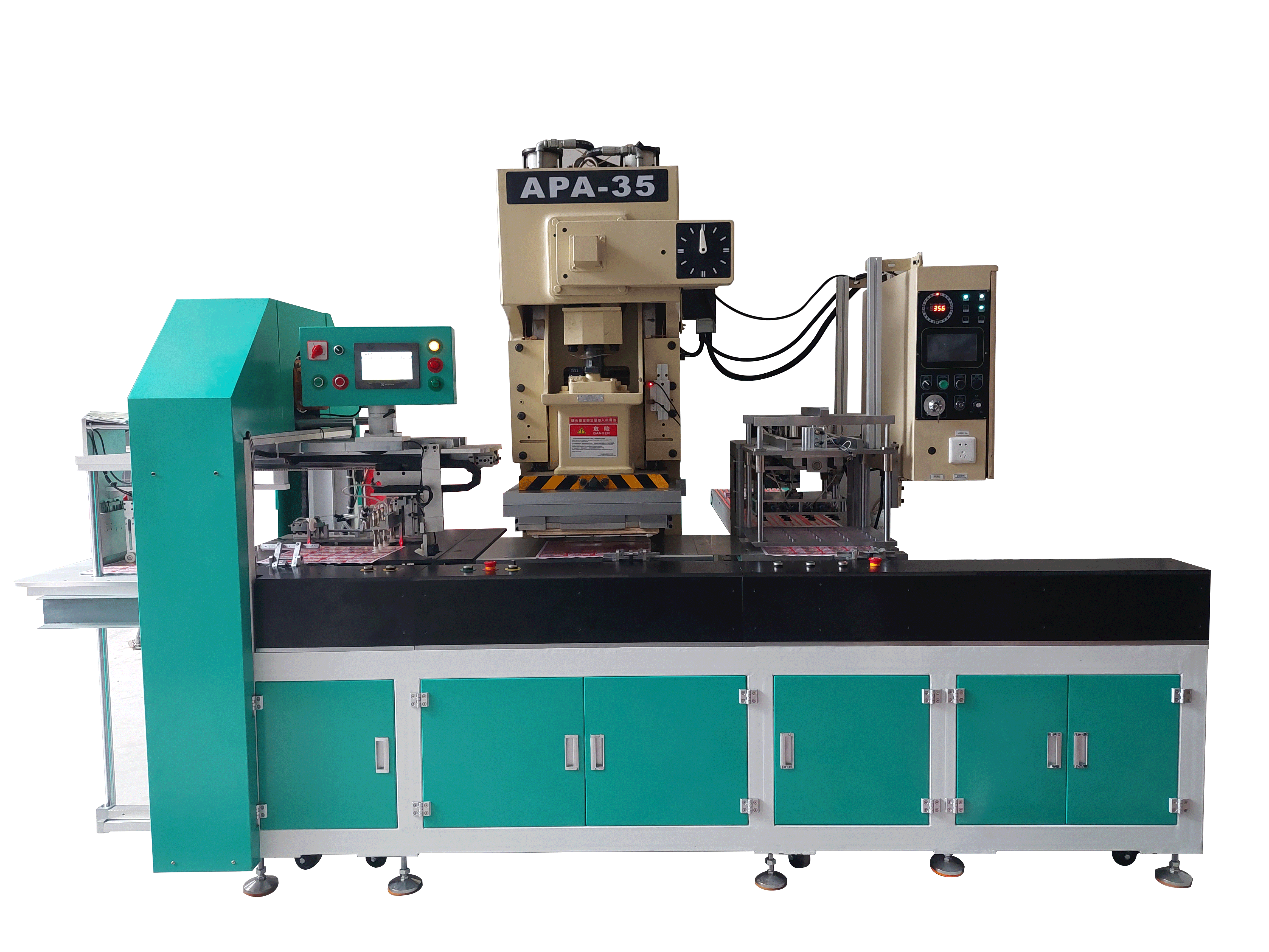 Fully automatic magnetic card punching machine