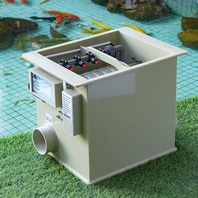 Nabago ang KOI Pond Filtration Rotary Drum Filter: Motor na Nakakatipid ng Enerhiya at Malakas na Backwash para sa Mga Lawa na Kristal Linis