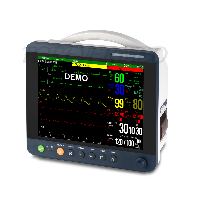 12.1 Inch Patient Monitor Portable Vital Signs Monitor
