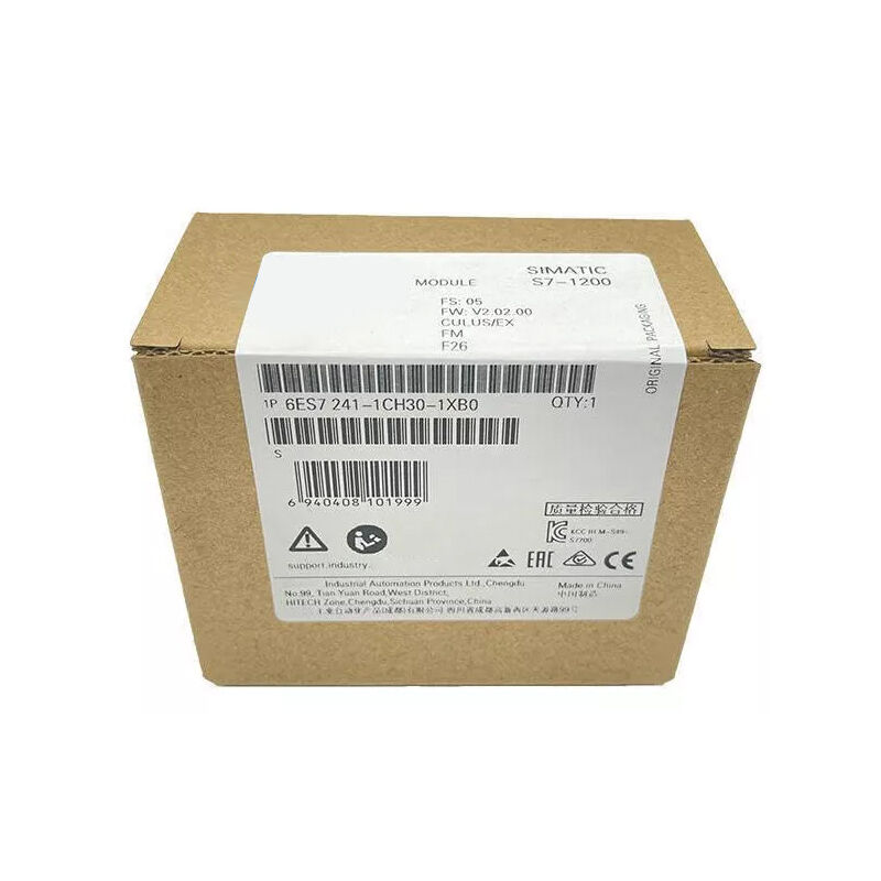 New Original 6ES7 241-1CH30-1XB0 6ES7241-1CH30-1XB0 S7-1200 communication module. Supports RS485 serial communication, stable data transmission, simple networking expansion