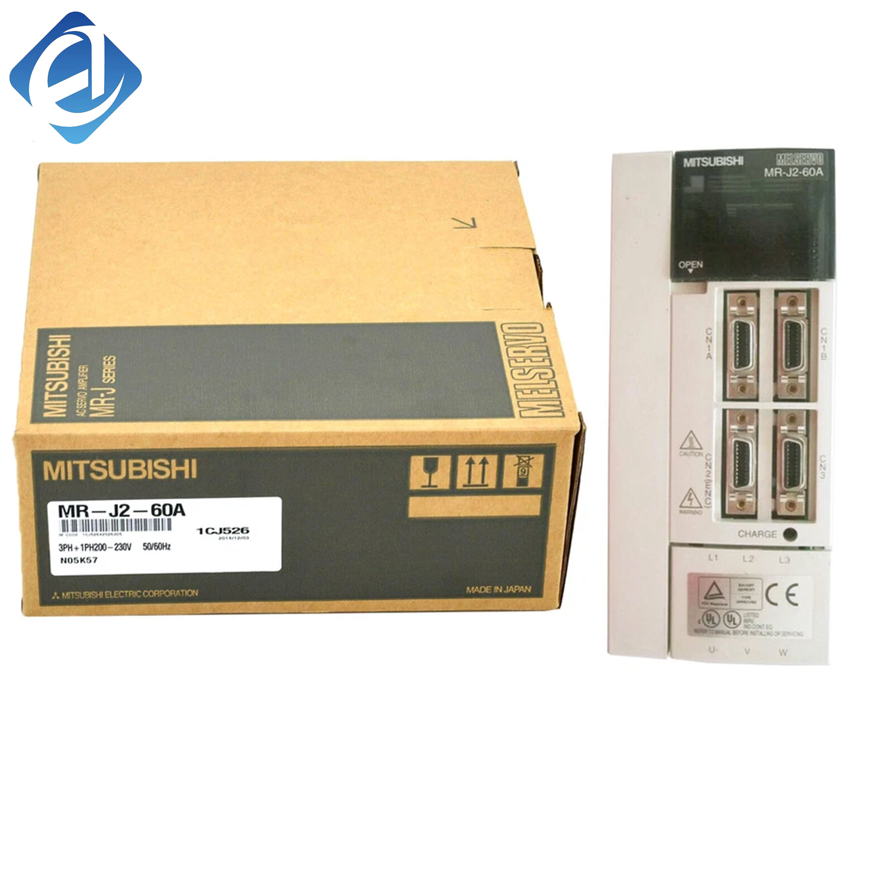 नया मूल MR-J2-60A मेल्सर्वो‑J2 श्रृंखला सर्वो एम्पलीफायर, 600W शक्ति रेटिंग, स्थिर क्लोज्ड‑लूप नियंत्रण प्रदर्शन, HC‑MF श्रृंखला सर्वो मोटर्स के साथ संगत, पैकेजिंग मशीनरी में स्थिति नियंत्रण के लिए व्यापक रूप से उपयोग किया जाता है