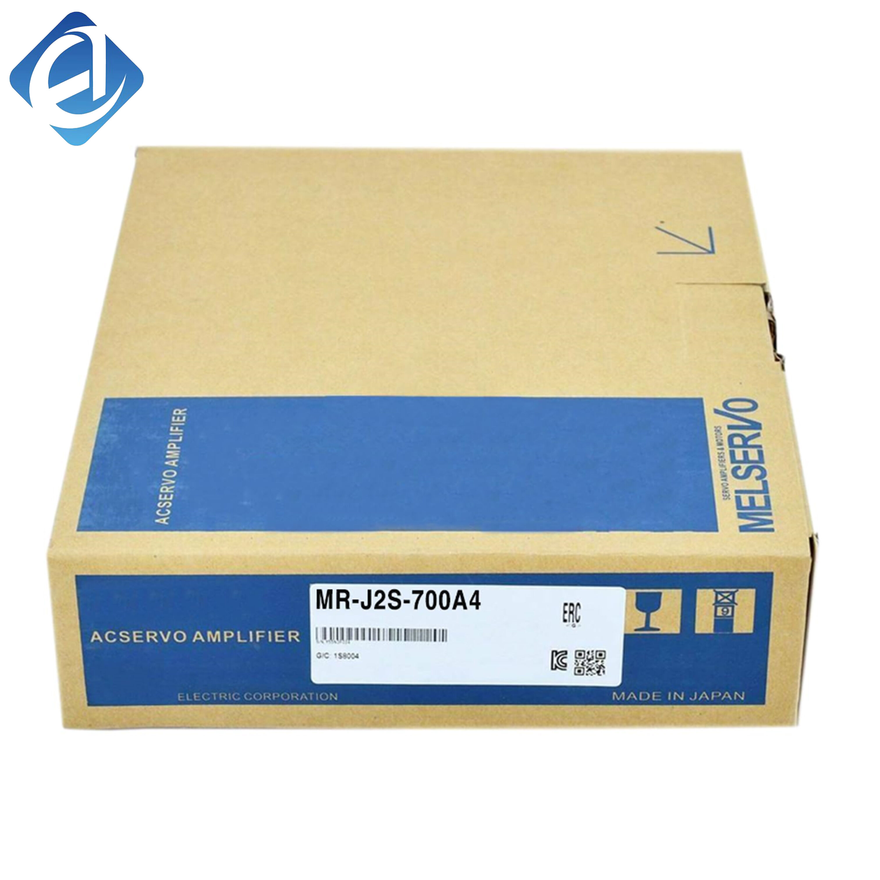 New Original MR-J2S-700A4 MR-J2S series 7kW 400V-grade AC servo amplifier. It provides high-precision position, speed and torque control for heavy-load servo motors. Equipped with comprehensive safety protection