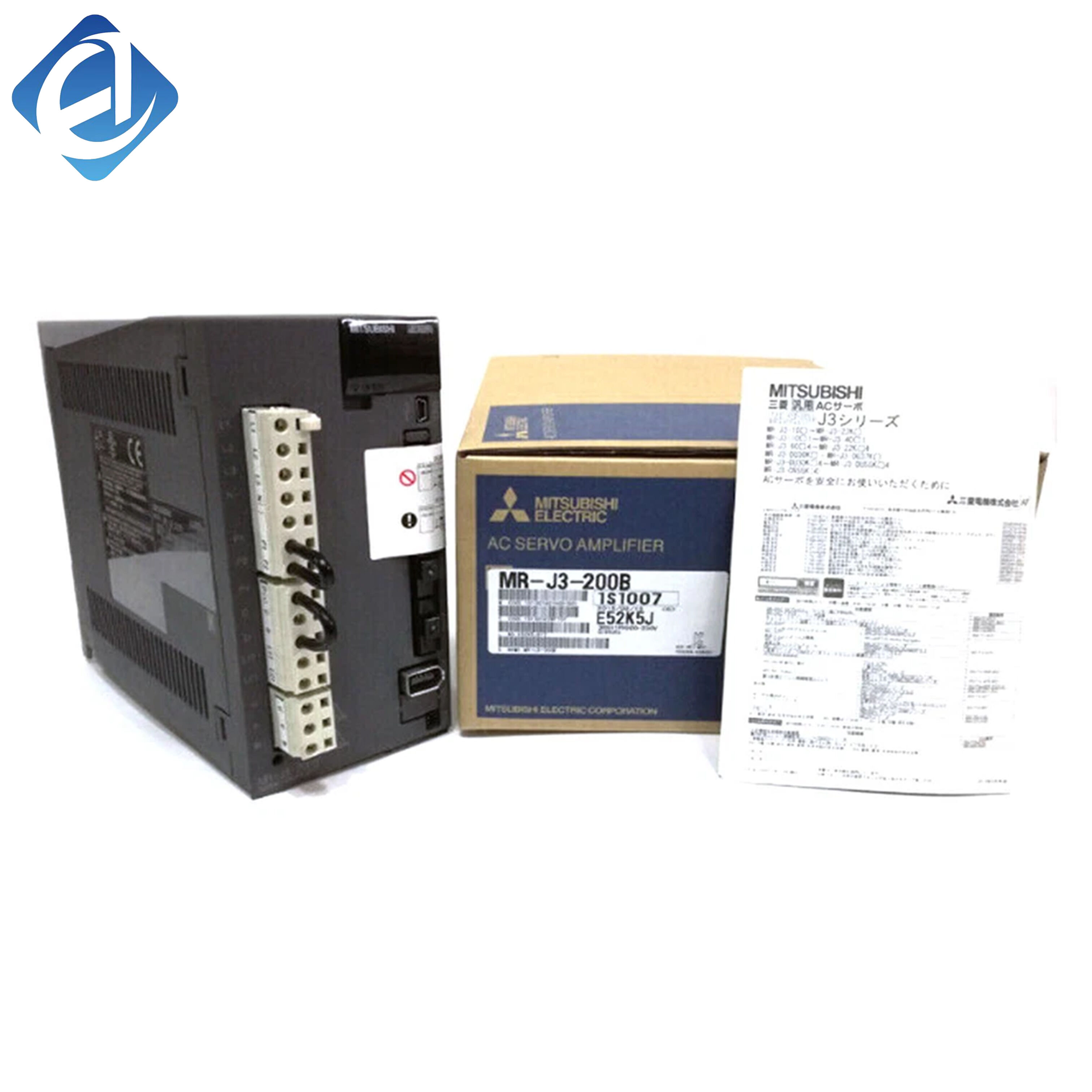 Jauns oriģināls MR-J3-200B Mitsubishi MR‑J3 sērijas augstas precizitātes servouzmavotājs, ātra reakcija un stabila vadības veiktspēja, plaši izmantots CNC aprīkojumā un robotikā