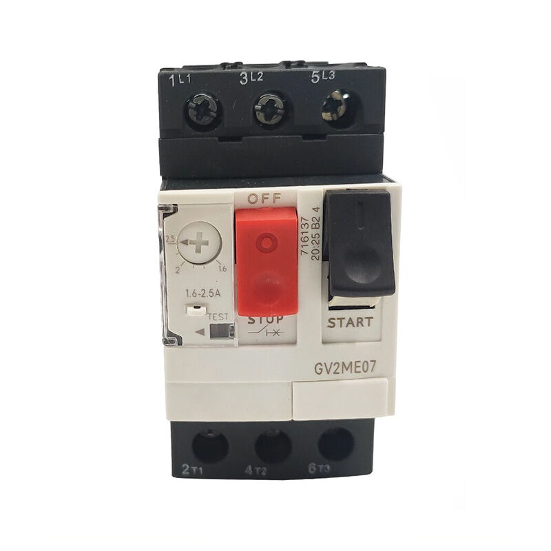 New Original GV2ME07 motor circuit protector. Integrates overload and short-circuit protection, stable motor starting control, compact size, applied to industrial motor circuits and electrical safety automatic protection systems.