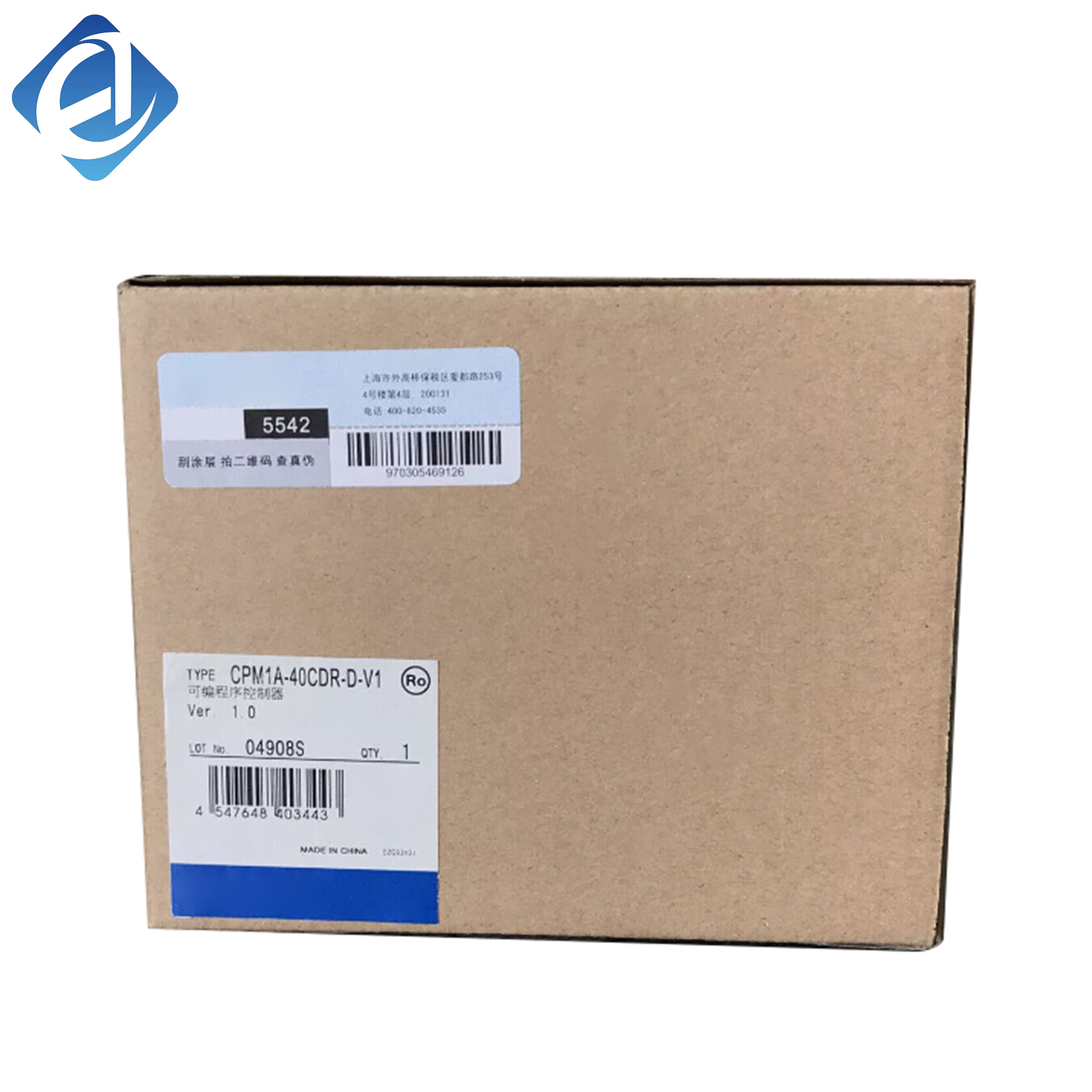 নতুন মূল CPM1A-40CDR-D-V1 ওম্রন CPM1A সিরিজের কমপ্যাক্ট PLC কন্ট্রোলার, যা ছোট শিল্প স্বয়ংক্রিয়করণ সরঞ্জামের যুক্তিভিত্তিক নিয়ন্ত্রণ, সময় নির্ধারণ ও গণনা এবং সংযুক্ত নিয়ন্ত্রণের জন্য ব্যবহৃত হয়।