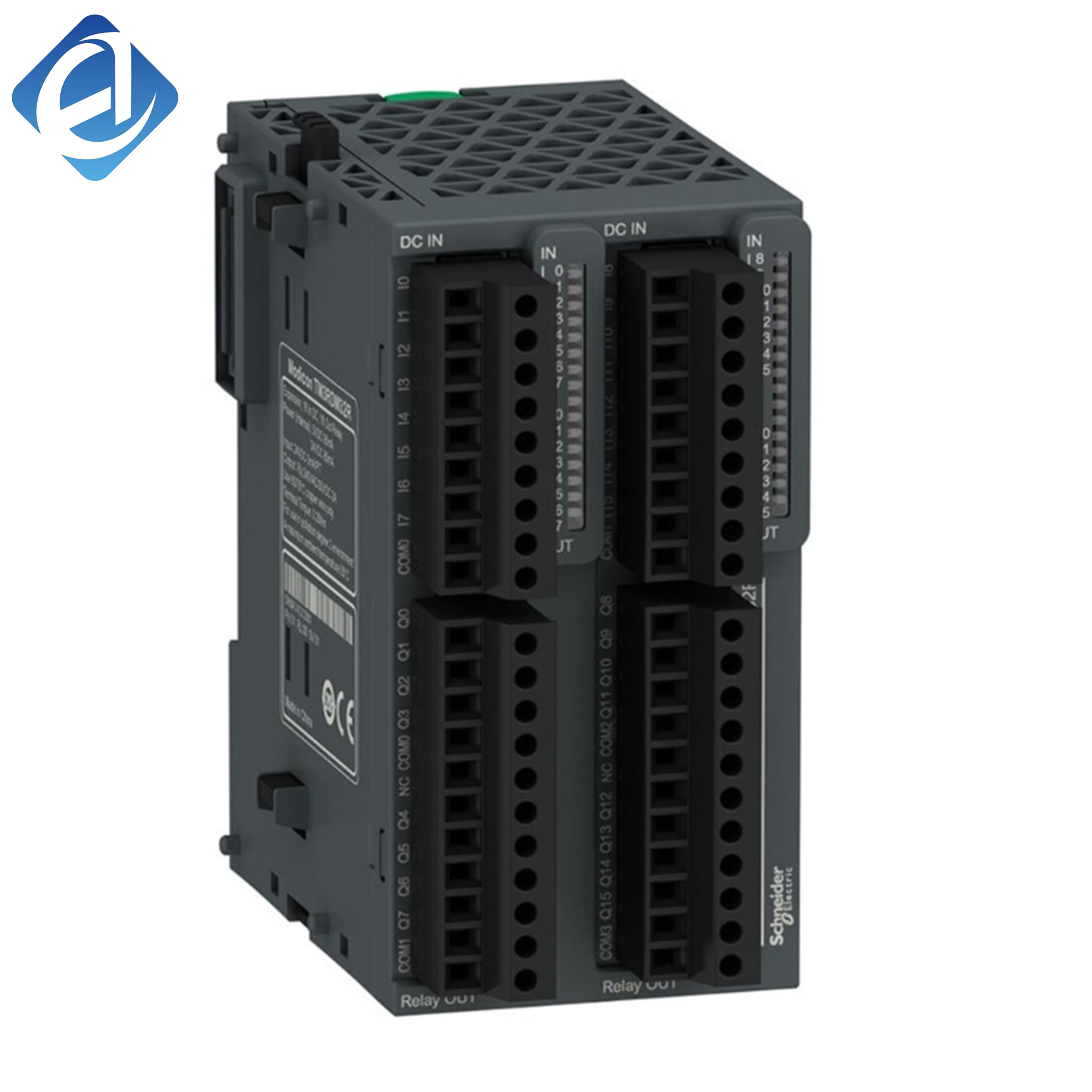New Original TM3RDM32R Modicon TM3 expansion module. 16 DC input & 16 relay output channels, stable signal transmission, wide temperature resistance, convenient PLC function expansion