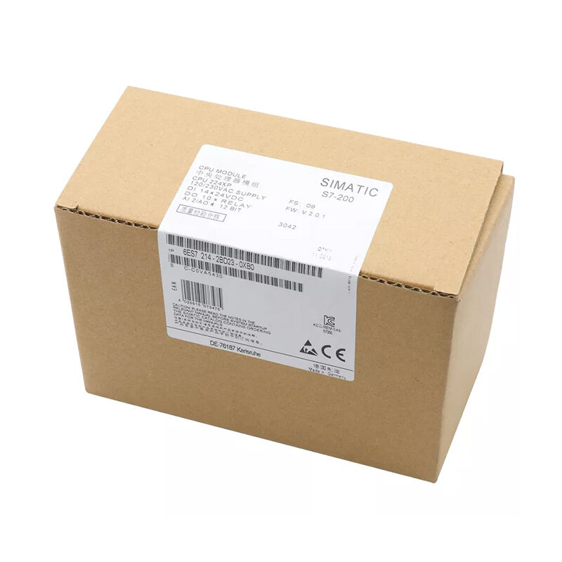 New Original 6ES7 214-2BD23-0XB0 6ES7214-2BD23-0XB0  S7-200 CPU PLC module, integrated digital I/O ports, stable logic operation, supports multiple bus communications. With strong anti-interference performance