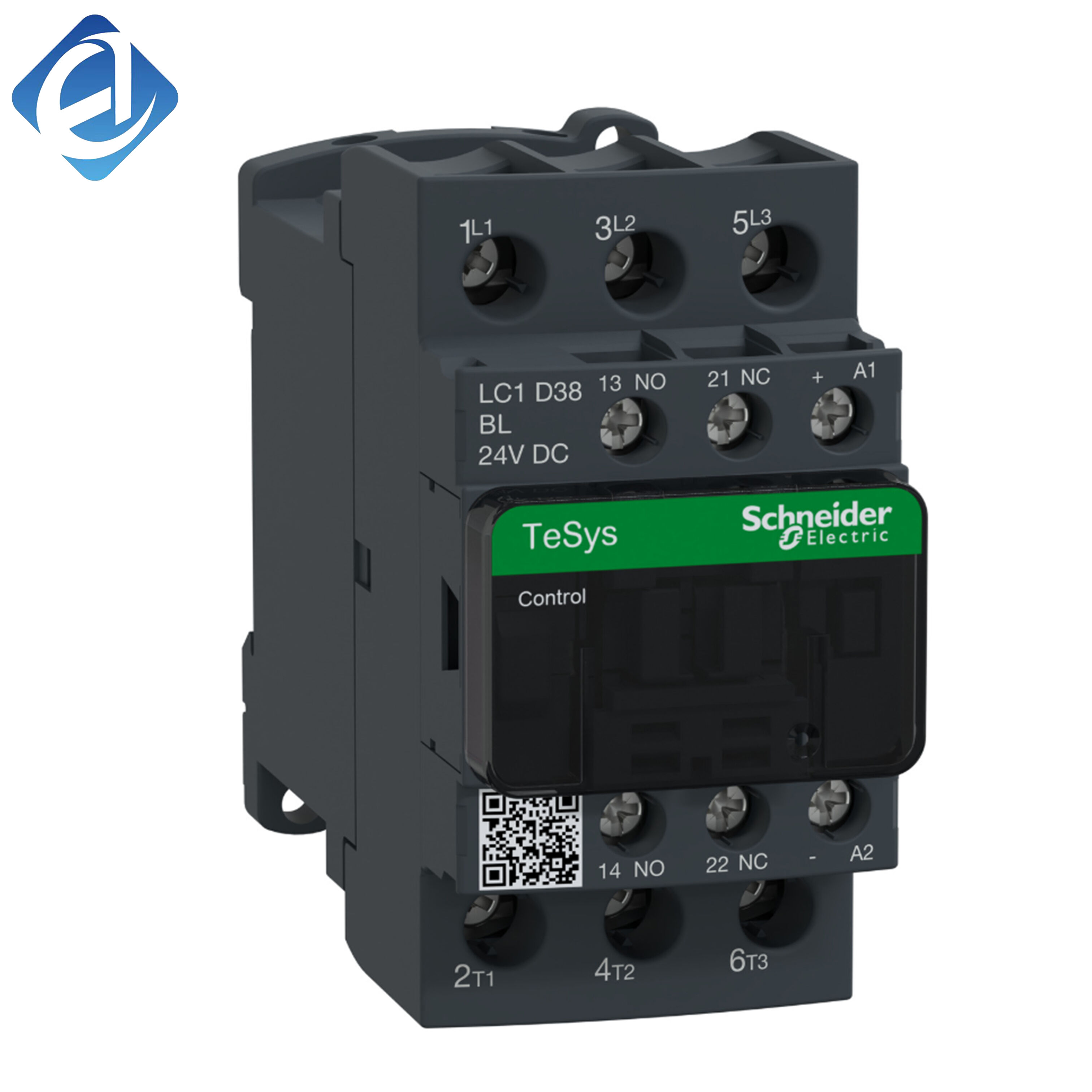 New Original LC1D38BL DC contactor. 24V DC coil, reliable frequent load switching, durable and stable performance, applied to motor control, circuit on-off protection and electrical automatic control of industrial equipment.