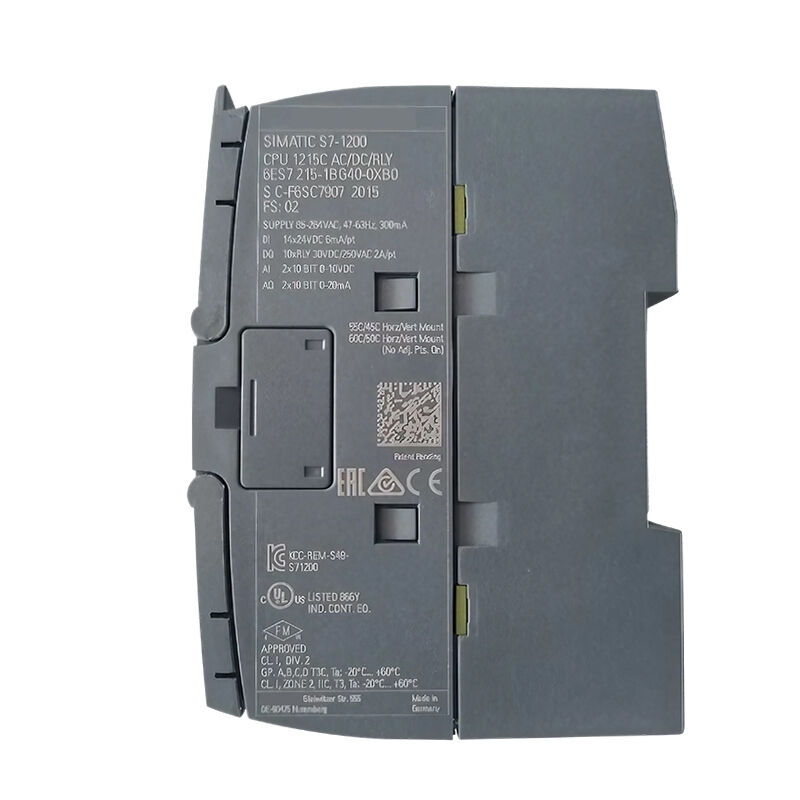 New Original 6ES7 215-1BG40-0XB0 6ES7215-1BG40-0XB0 compact CPU module of Siemens S7-1200 series, integrated rich digital and analog I/O ports, supports PROFINET communication. Fast logic operation