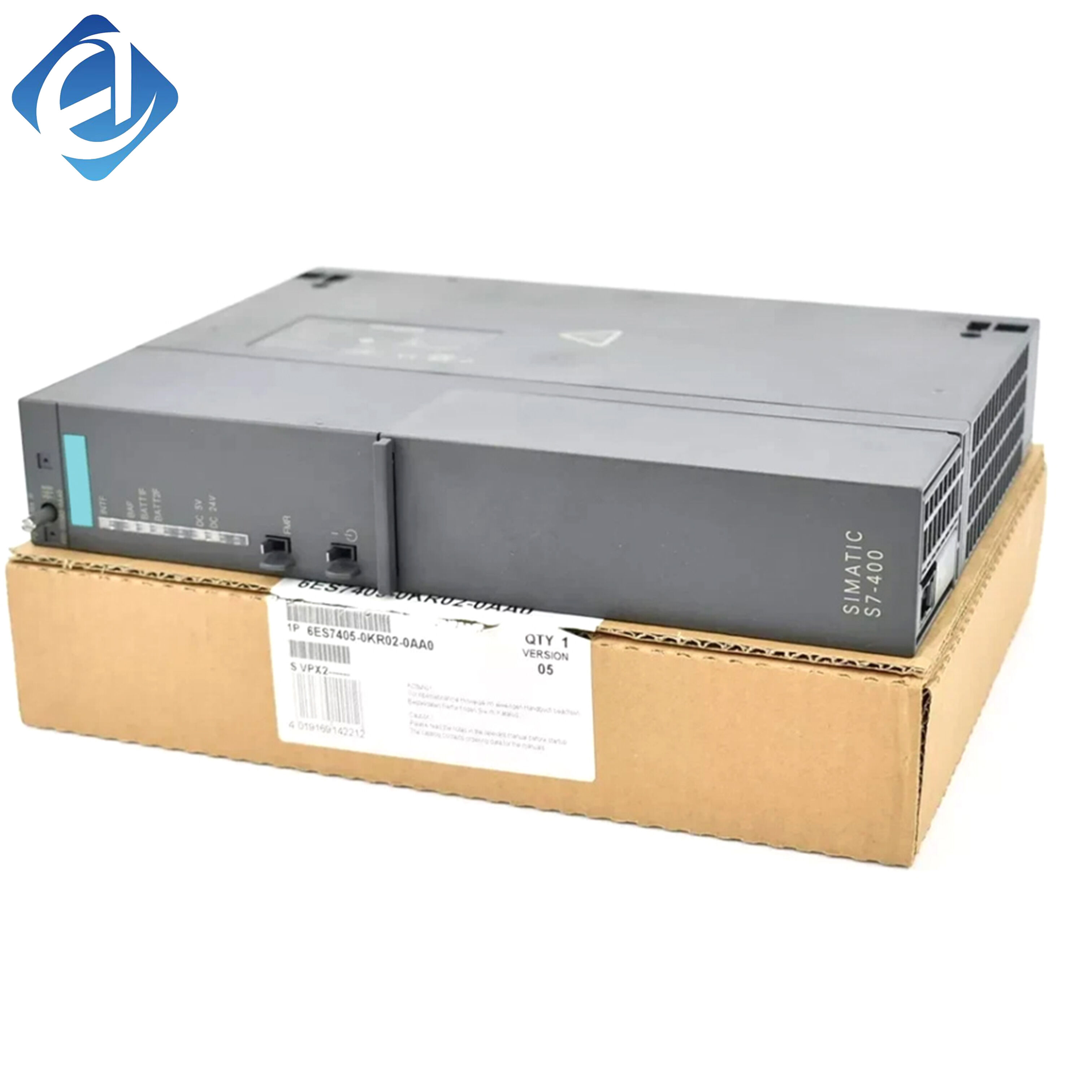 New Original 6ES7 405-0KR02-0AA0 6ES7405-0KR02-0AA0 S7-400 system power module. Supplies stable DC power for PLC host, has overvoltage & overload protection, high reliability operation, applies to large-scale industrial control stations 