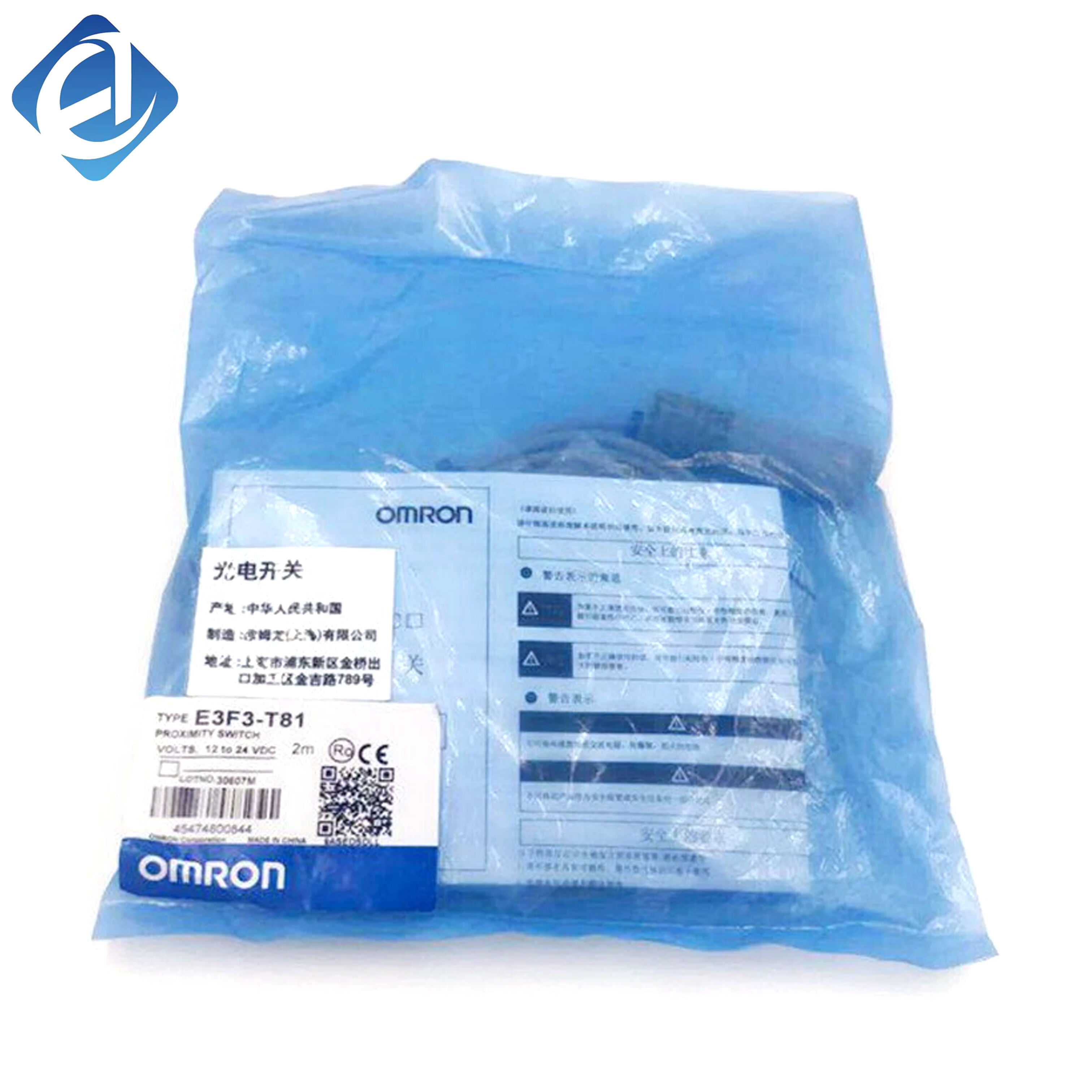 New Original Omron E3F3 series through-beam photoelectric sensor. It achieves non-contact object detection with stable signal transmission and good anti-interference performance. Widely applied in conveyor line counting, position limitation, material dete